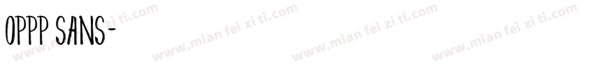 oppp sans字体转换